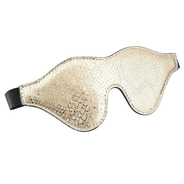 remote control sex toy accessories-Spartacus ''Snakeskin'' Blindfold -White