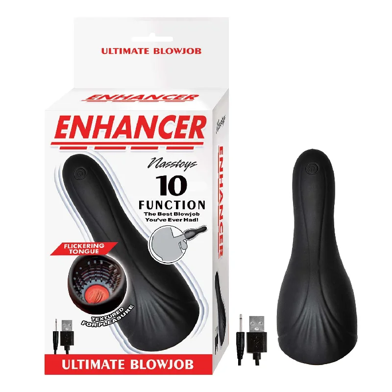 Innovative male masturbator-Enhancer Ultimate Blow Job - Black