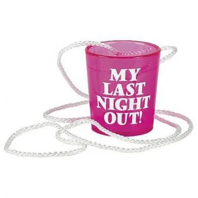 BDSM gag accessories-Last Night Out Hanging Shot Glass