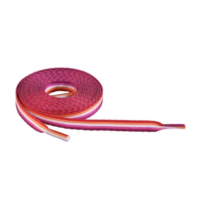 cock plug accessories-Pride ''Lesbian'' Striped Shoe Laces