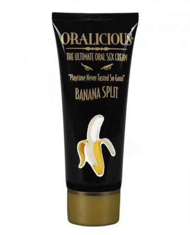 lubricant for patio furniture-Oralicious: The Ultimate Oral Sex Cream, 2 oz. Tube - Banana Split