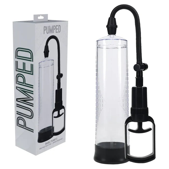 Advanced toy masturbator-PUMPED Basic Pump 2 - Transparent - Clear Penis Pump