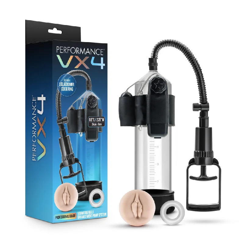 High-tech device masturbator-Performance By Blush® | VX4 Male Enhancement Clear/Black Vibrating Pump