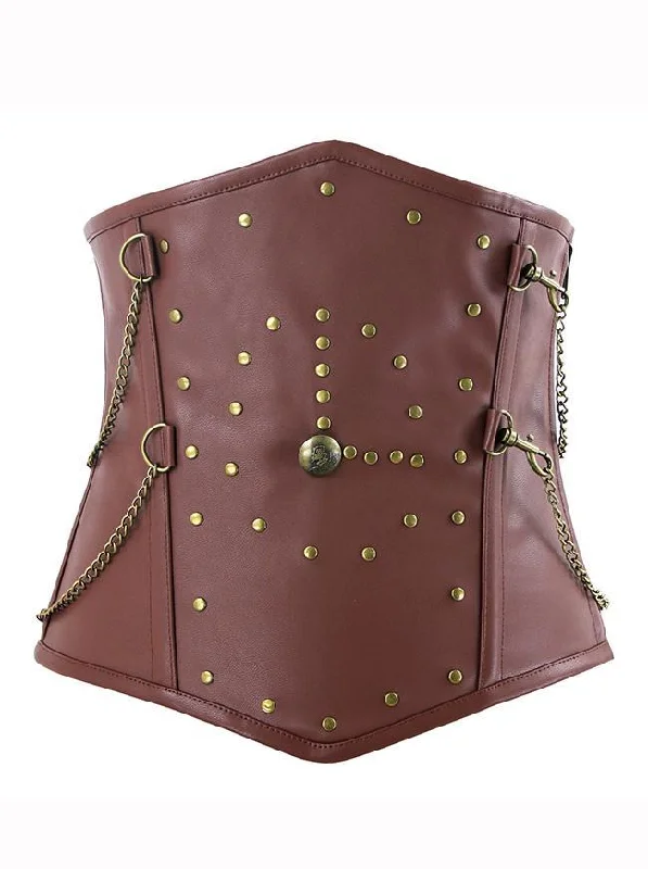 corset with leather straps-Graz Custom Made Corset