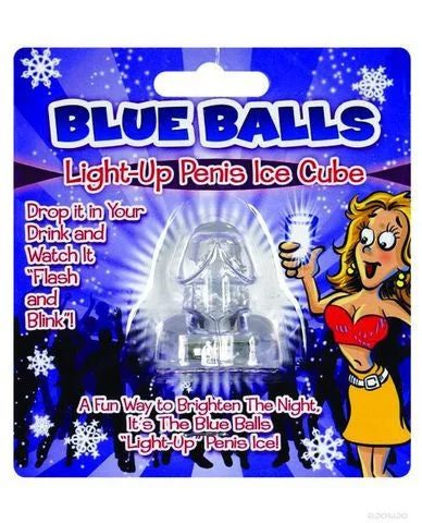 sex toy lube dispensers-Blue Balls Light Up Penis Ice Cube