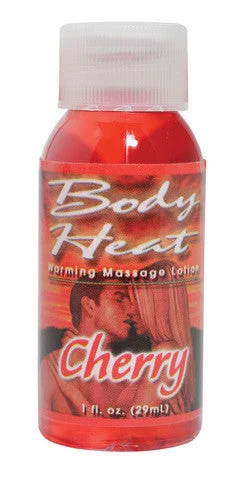 lubricant for climbing gear-Body Heat Warming Massage Lotion Cherry - 1 oz.