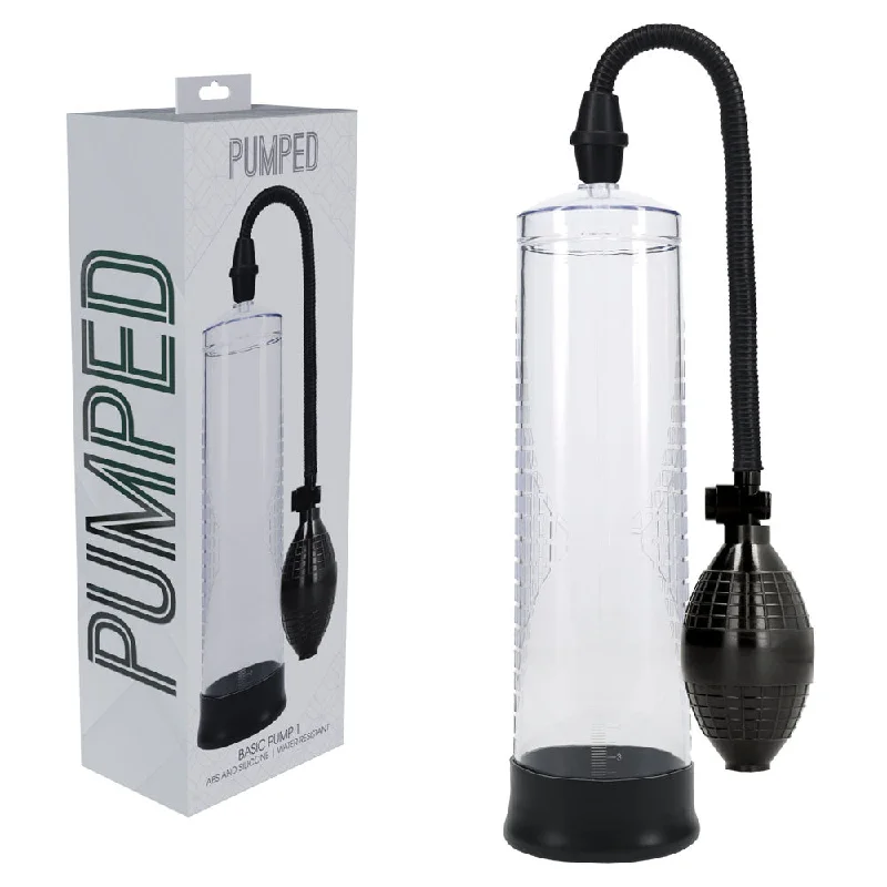 Flexible device masturbator-PUMPED Basic Pump 1 - Transparent -  Penis Pump