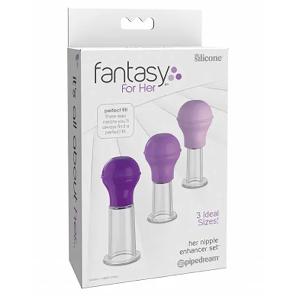 Waterproof masturbator option-Fantasy For Her Nipple Enhancer Set