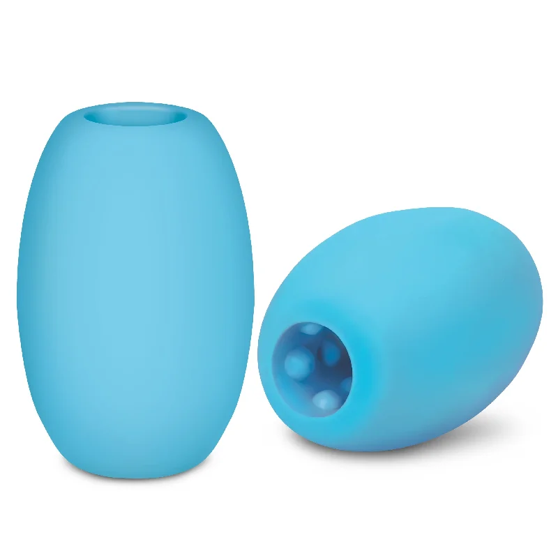 Electric device masturbator-Zolo Mini Stroker Dome Blue