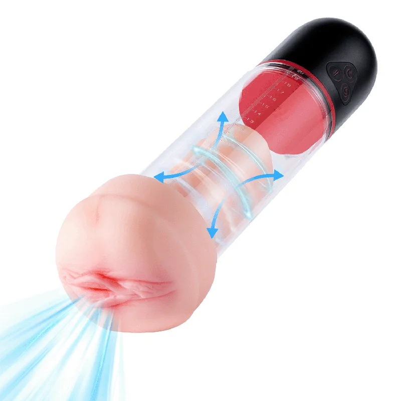 Travel-ready masturbator-Gerrie Automatic Masturbator Penis Enlargement Pump