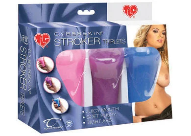 Travel sleeve masturbator-TLC Cyberskin Stroker Triplets TS1484817