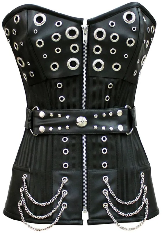 corset with sheer bodice-Ursula Custom Made Corset