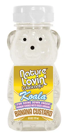 lubricant for vinyl players-Koala Banana Custard Flavored  Lubricant - 6 Oz.