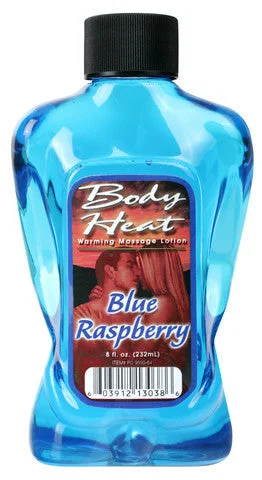 lubricant for pinball machines-Body Heat Warming Massage Lotion Blue Raspberry -  8 oz.