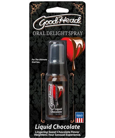 lubricant for survival gear-Goodhead Oral Delight Spray Liquid Chocolate - 1 oz.