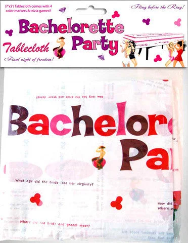 rechargeable sex toy accessories-Bachelorette Party Tablecloth Trivia Game