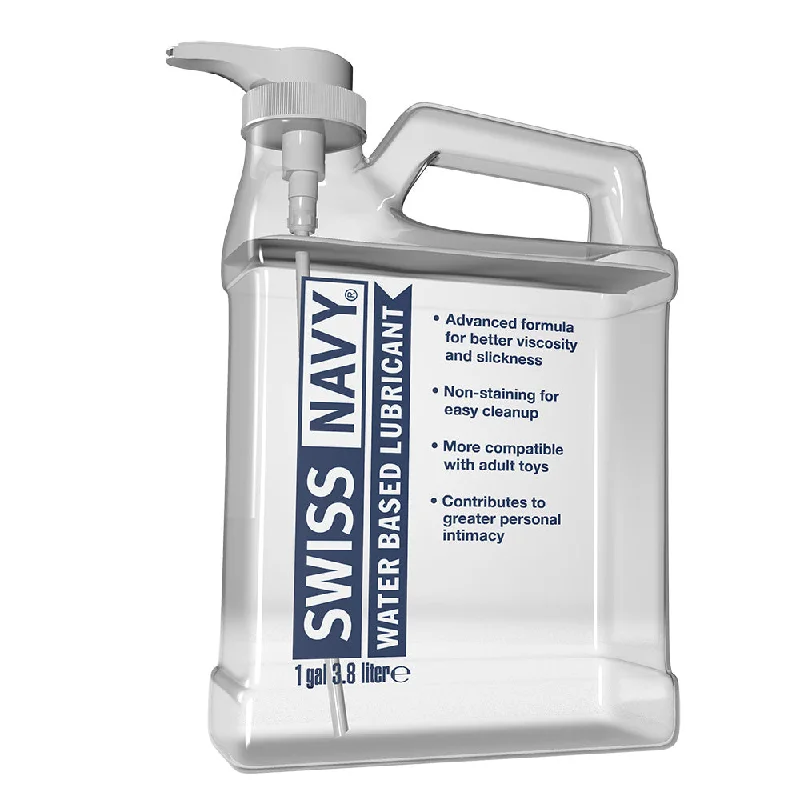 lube holder accessories-Swiss Navy Water Based Lube 1 Gallon