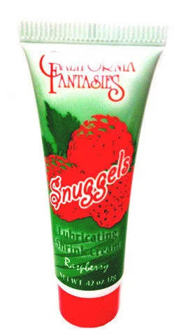 lubricant for hoes-Snuggels Mini Lubricating   Shrink Cream - Raspberry  - .42 Oz.