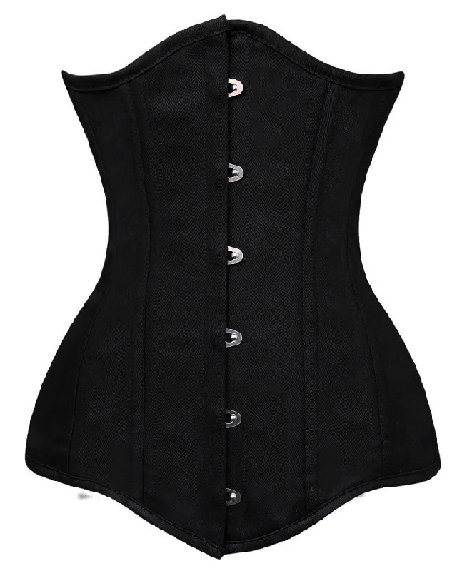 corset for body contouring-Long Cotton Underbust Corset