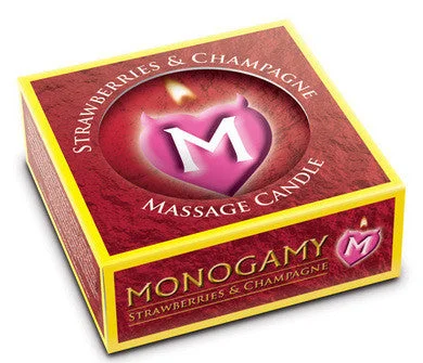 lubricant for microscope parts-Monogamy Small Massage Candle - Intimate - Strawberry And Champagne