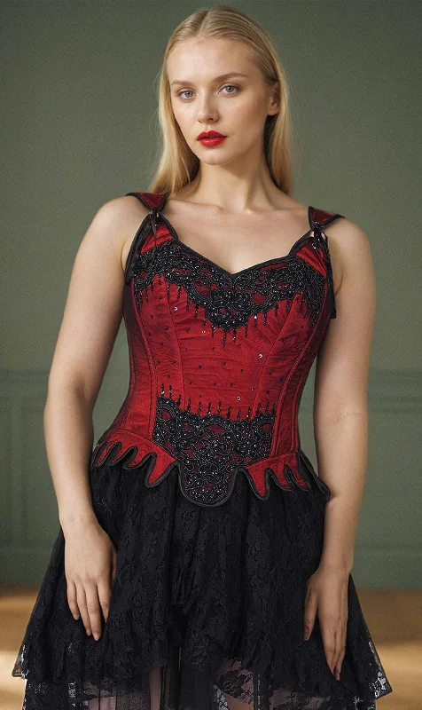 corset for evening gown-Ashlynn Embroidered Corset