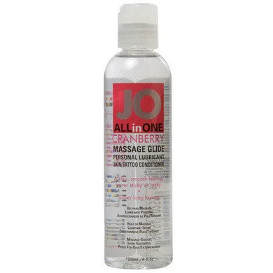 lubricant for hockey gear-JO Massage Glide Cranberry 4 Fl. Oz