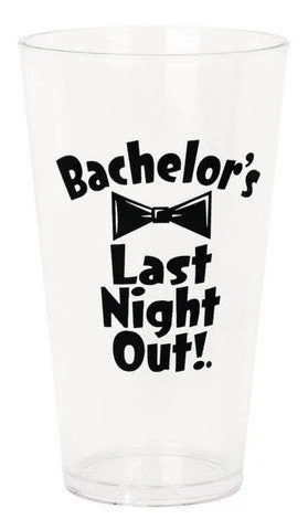 lace lingerie accessories-Bachelor's Last Night Out Beer Pint - Acrylic 16 oz.