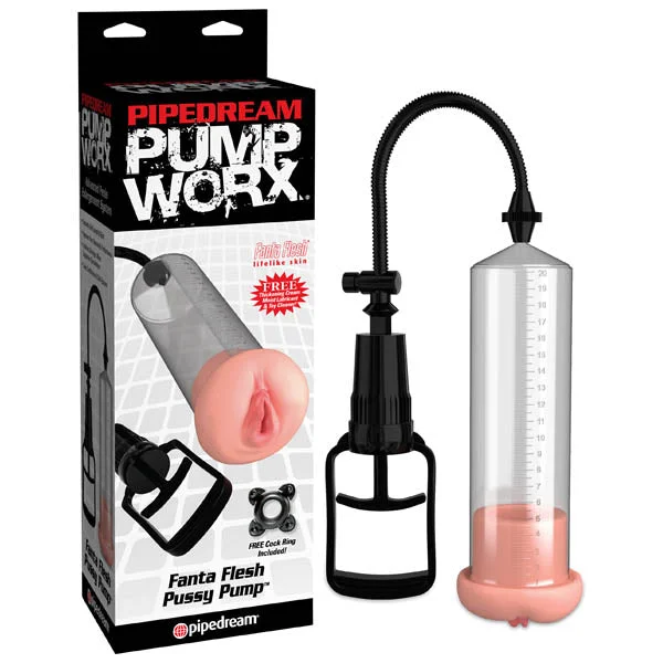 Compact masturbator accessory-Pump Worx Fanta  Pussy Pump