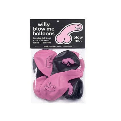 sex toy safety products-Willy Blow Me Balloons - 8 Count