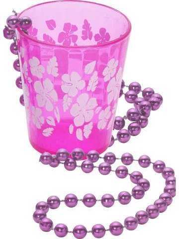 flexible vibrator accessories-Shot Glass On Beads - Hot Pink