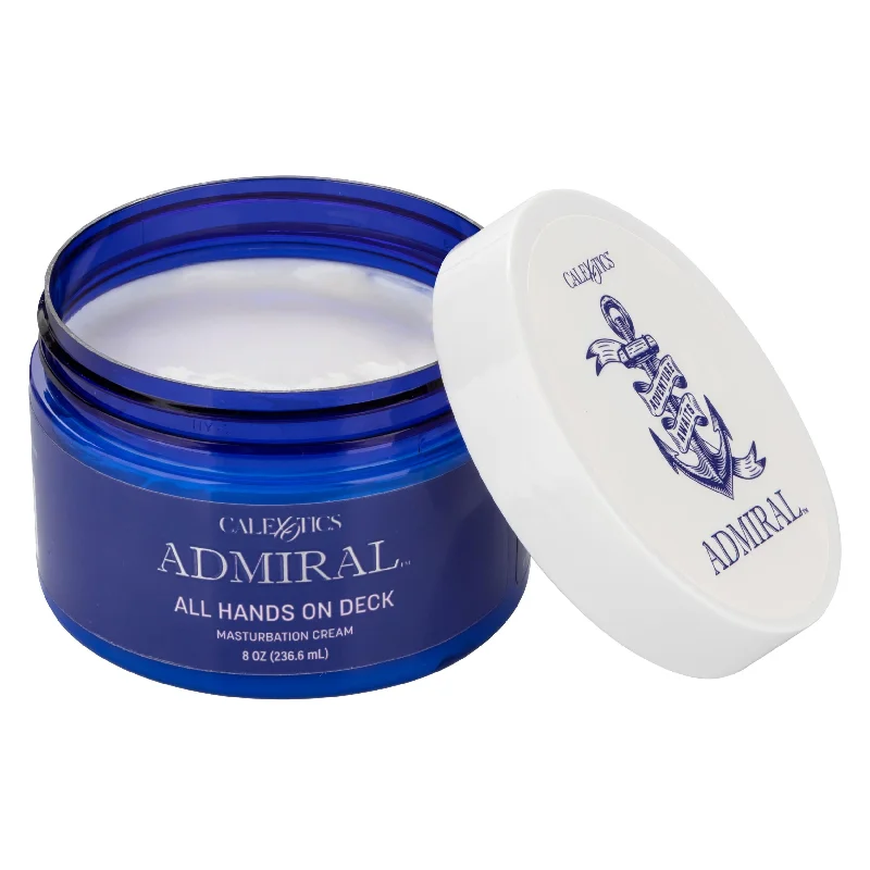 Realistic masturbator sleeve-Admiral All Hands on Deck Masturbation Cream 8 Oz