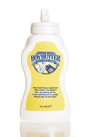 lubricant for ice skates-Boy Butter Original Lubricant - 9 oz. Squeeze Bottle