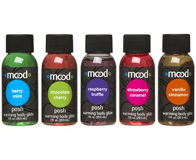 lubricant for archery bows-Mood Posh Warming Body  Glides - 5 Pack