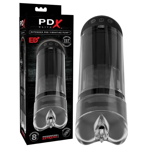 Male masturbator toy-Pipedream Extreme Toyz Elite Extender Pro Vibrating Penis Pump