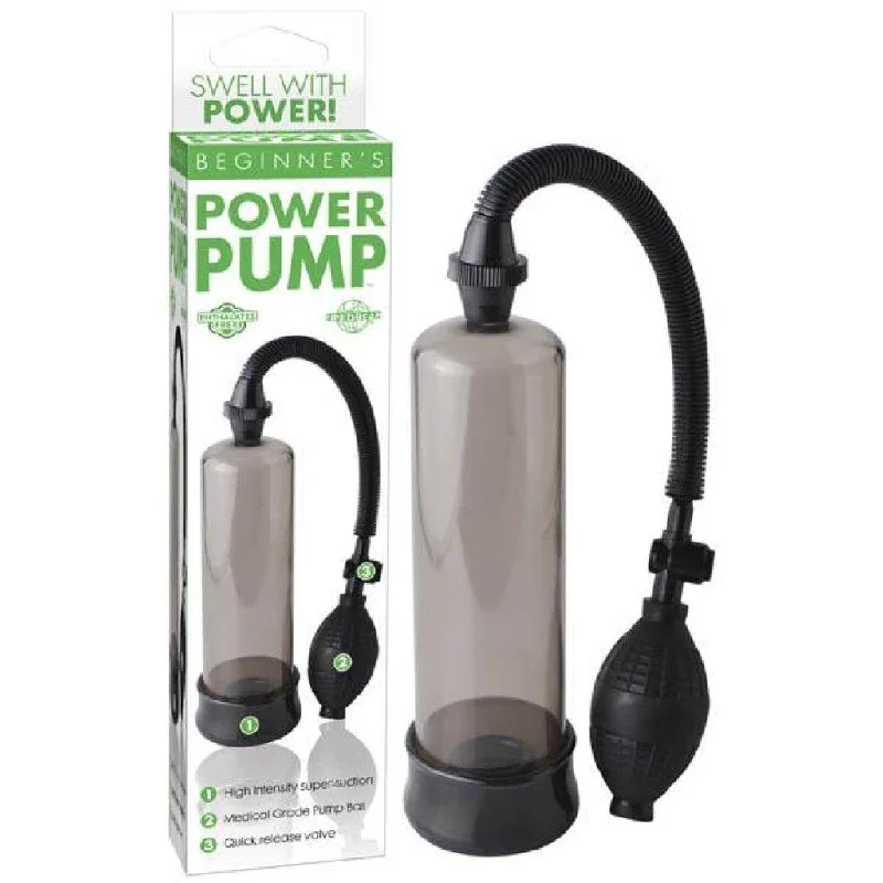 Electric toy masturbator-Beginner's Power Pump - Smoke Penis Pump