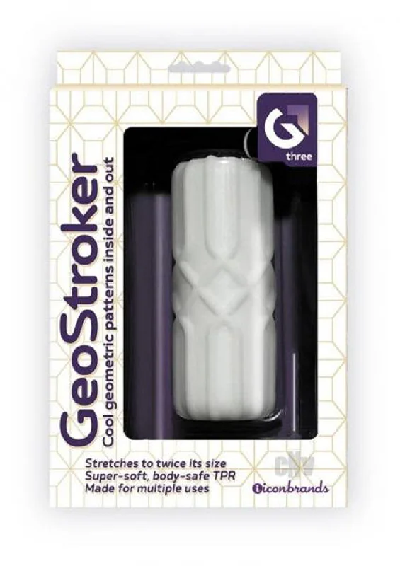 Advanced male masturbator-Geostroker 3 Stroker - White