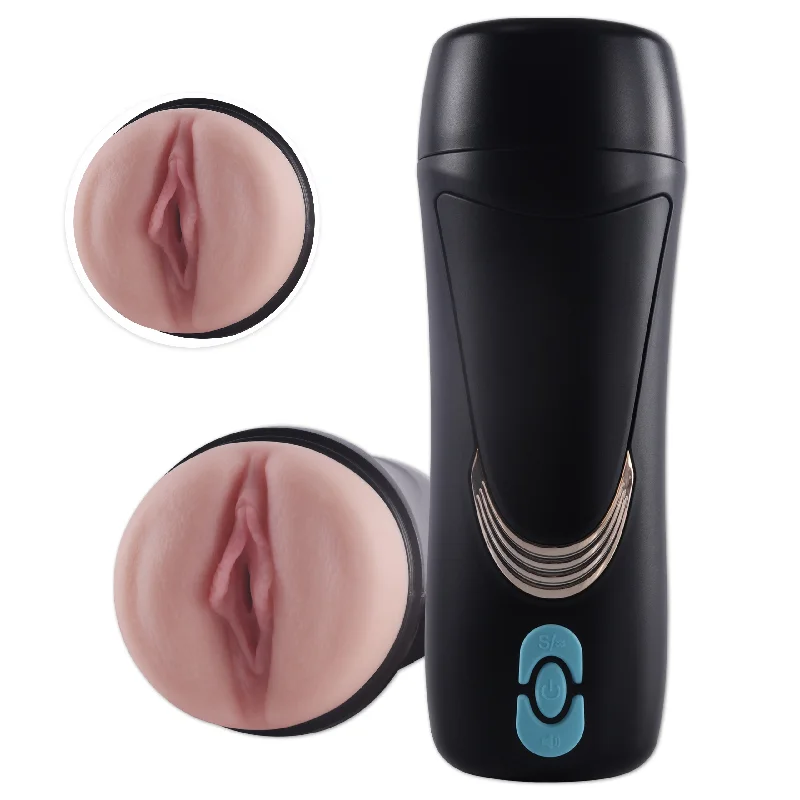 Male stimulation masturbator-Shaking Masturbator Cup Realistic Textured Pocket Pussy