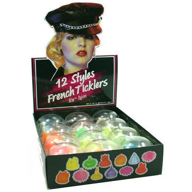 cock ring with remote control accessories-French Ticklers 12 Count With Display