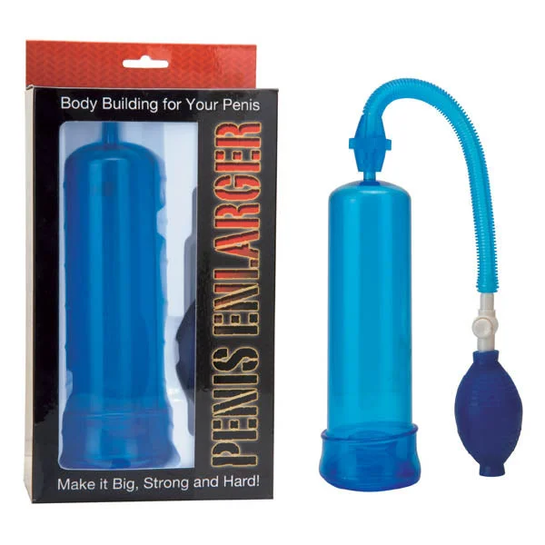 Discreet toy masturbator-Penis Enlarger Penis Pump - Blue