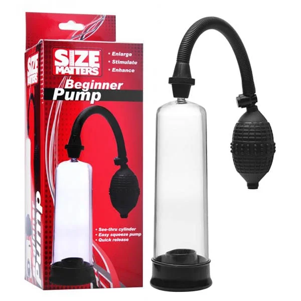 Rechargeable vibrating masturbator-Size Matters Beginner Pump