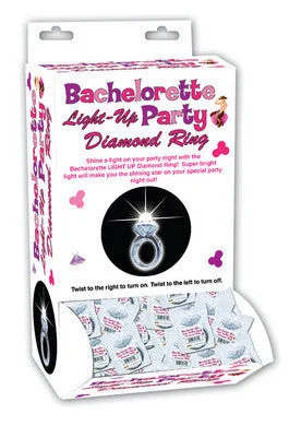 sex toy control panel accessories-Bachelorette Light-up Party  Diamond Ring - 24 Pieces  Display