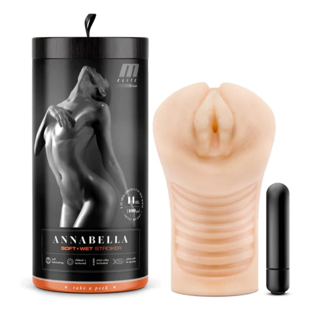 orgasm enhancer accessories-M Elite Soft and Wet ''Annabella'' -Beige