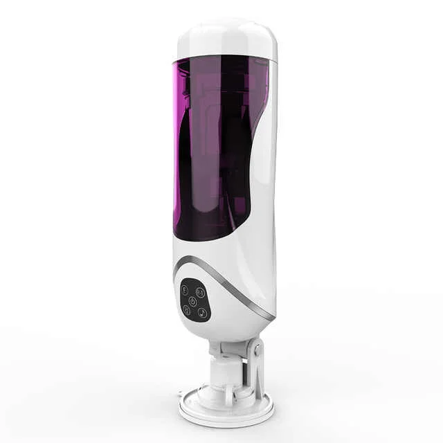 Hands-free toy masturbator-Full Automatic Piston Telescopic Rotation Male Masturbator Cup