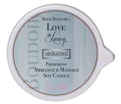 lubricant for audio equipment-Body Boudoir Pheromone  Ambiance and Soy Massage  Candle - Sweet Blush