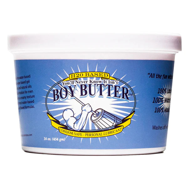 vibrating sex toy replacement parts-Boy Butter H2O 16oz Tub