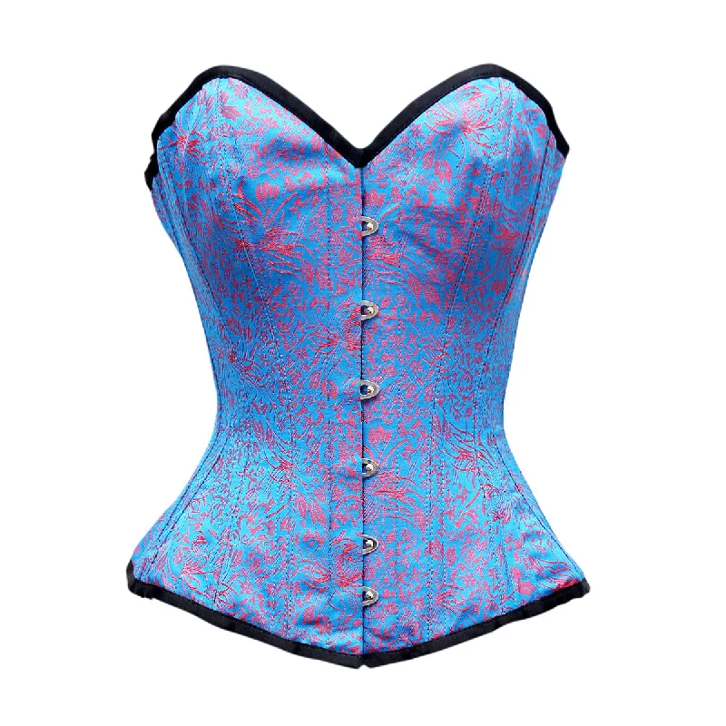 corset with floral lace-Ashfield Custom Made Corset