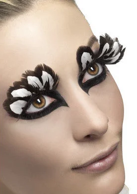 intimate hygiene accessories-Feather Eyelashes - Brown