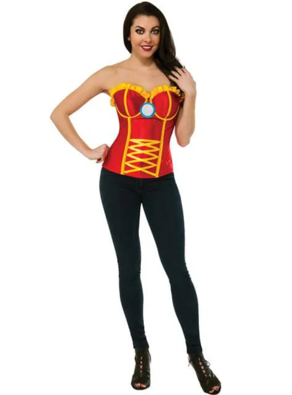 leather corset jacket-Iron Man Corset