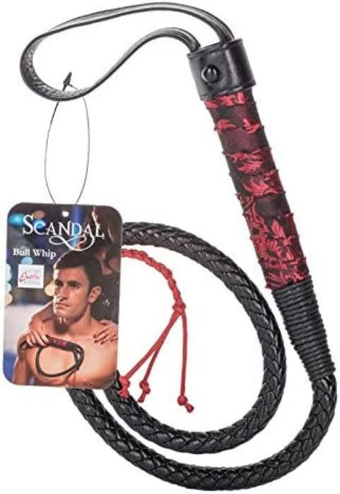 sex toy battery packs-California Exotic ''Scandal'' Bull Whip -Red