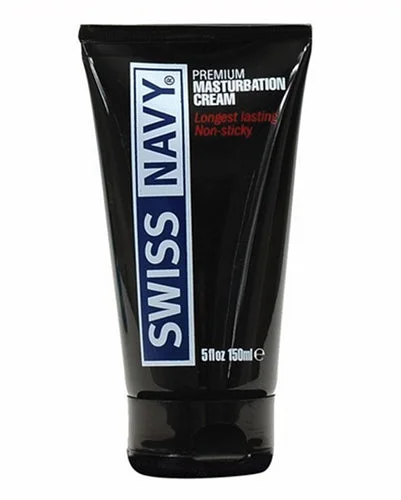 Rechargeable male masturbator-Swiss Navy Masturbation Cream 5 Oz